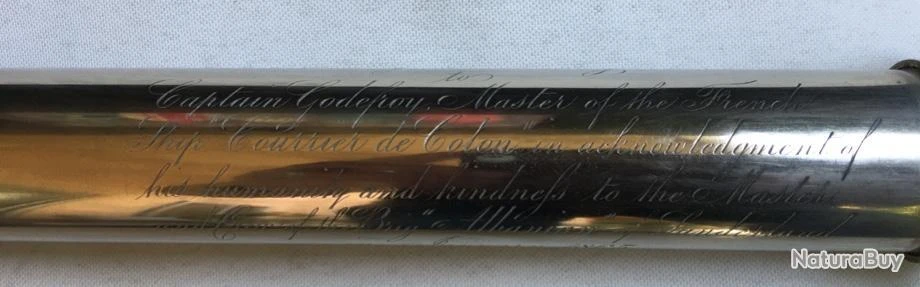 LONGUE VUE Du Captaine Godefroy XIXème THROUGTHON & SIMMS 1865 OFFERT Par La Reine VICTORIA 1865 7 LONGUE VUE Du Captaine Godefroy XIXème THROUGTHON & SIMMS 1865 OFFERT Par La Reine VICTORIA 1865 – Image 5