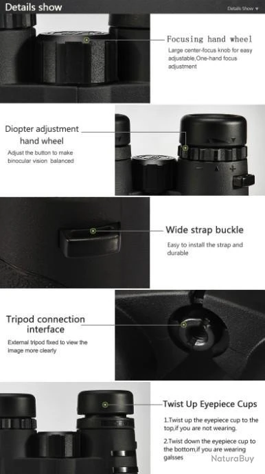 ASIKA Jumelles 10x42 HD BAK4 - ENCHERES AUCUN PRIX DE RESERVE !! 8 ASIKA Jumelles 10x42 HD BAK4 - ENCHERES AUCUN PRIX DE RESERVE !! – Image 6