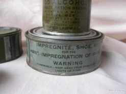 WW2 US LOT 3 COMBUSTIBLES RÉCHAUD/ALIMENTATION AMÉRICAIN IMPREGNITE SHOES M1 ET DUBBING -CrocForm Boutique 00007 WW2 US LOT 3 COMBUSTIBLES RECHAUD ALIMENTATION AMERICAIN IMPREGNITE SHOES M1 ET DUBBING