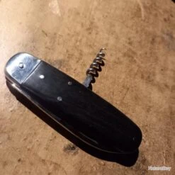 Couteau Bouledogue ébène De Issard Inox -CrocForm Boutique 00008 Couteau bouledogue ebene de Issard inox