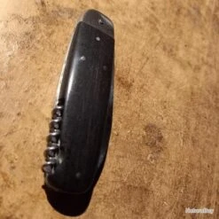 Couteau Bouledogue ébène De Issard Inox -CrocForm Boutique 00011 Couteau bouledogue ebene de Issard inox