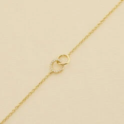 Bracelet Souple RONDOU - Cristal / Doré