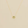 Collier Mi-long LUCKY EYE - Vert / Doré 1 Collier Mi-long LUCKY EYE - Vert / Doré -CrocForm Boutique 02690130 658 TU 01