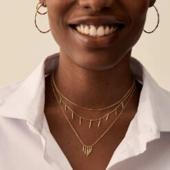 Collier Mi-long RADIEUX - Doré -CrocForm Boutique 02690145 157 TU M2