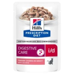 Hill's Prescription Diet I/D AB+ Sachets Pour Chat Au Saumon - 12 X 85g