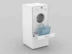 Meuble De Rangement Machine à Laver WASHING 2 Tiroirs Blanc -CrocForm Boutique 05 WASHTOWER 7d29