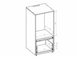 Meuble De Rangement Machine à Laver WASHING 2 Tiroirs Blanc -CrocForm Boutique 09 WASHTOWER 013d