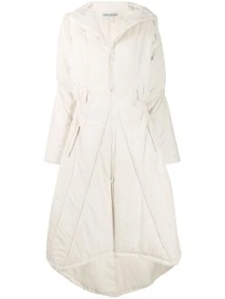 Femme Issey Miyake Manteau Mi-long à Détails Froncés