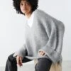 Gina Tricot Sasha Knitted Sweater Mid Grey Mel 2 Gina Tricot Sasha Knitted Sweater Mid Grey Mel -CrocForm Boutique 15656802201