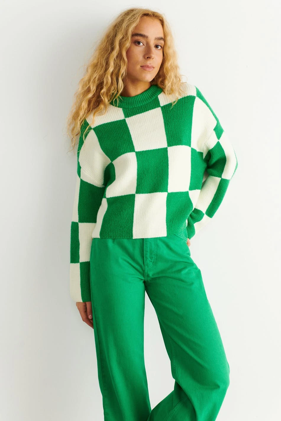 Gina Tricot Faye Knitted Sweater Fern Green 3 Gina Tricot Faye Knitted Sweater Fern Green