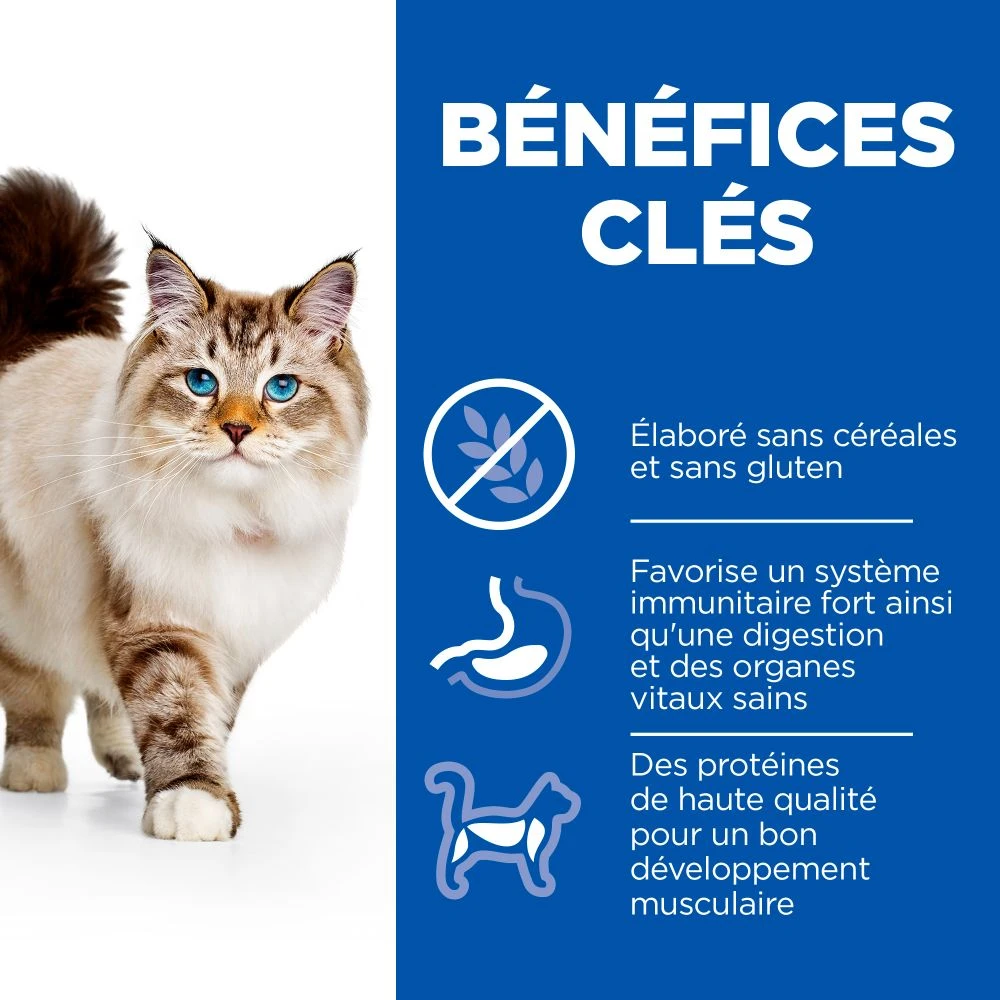Hill's Science Plan No Grain Croquettes Sans Cereales Pour Chat Adulte Au Poulet - 1.5kg 7 Hill's Science Plan No Grain Croquettes Sans Cereales Pour Chat Adulte Au Poulet - 1.5kg – Image 5