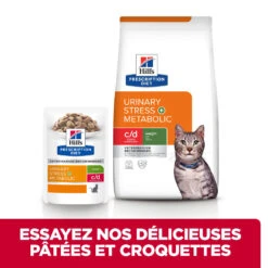 Hill's Prescription Diet C/D Urinary Stress + Metabolic Sachets Repas Pour Chat Au Poulet - 12 X 85g -CrocForm Boutique 52742038537 5 FR