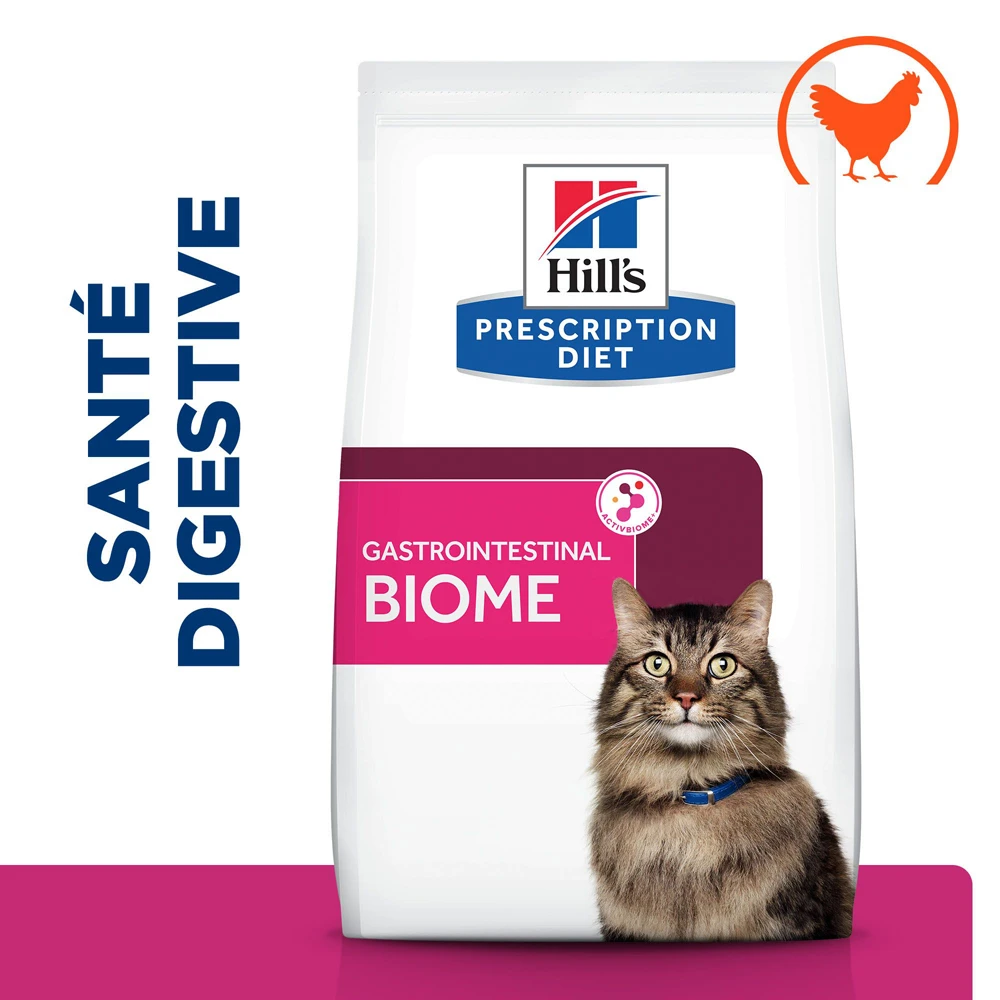 Hill's Prescription Diet Gastrointestinal Biome Croquettes Pour Chat Au Poulet 3kg 4 Hill's Prescription Diet Gastrointestinal Biome Croquettes Pour Chat Au Poulet 3kg – Image 2