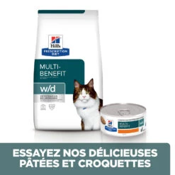 Hill's Prescription Diet W/D Multi Benefit Croquettes Pour Chat Au Poulet - 3Kg -CrocForm Boutique 52742042251 5 FR