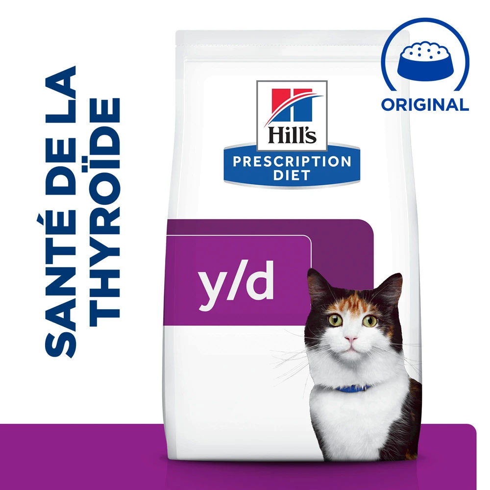 Hill's Prescription Diet Y/D Thyroïd Croquettes Pour Chat Au Poulet - 3Kg 4 Hill's Prescription Diet Y/D Thyroïd Croquettes Pour Chat Au Poulet - 3Kg – Image 2