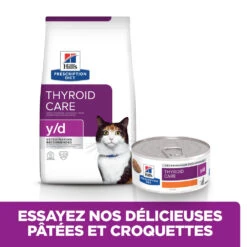 Hill's Prescription Diet Y/D Thyroïd Croquettes Pour Chat Au Poulet - 1.5Kg -CrocForm Boutique 52742042503 5 FR 1