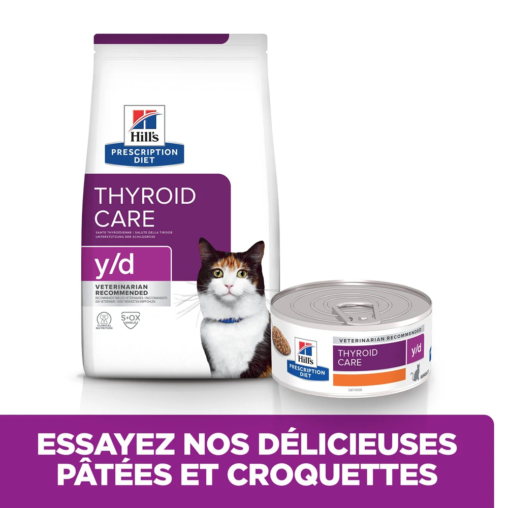 Hill's Prescription Diet Y/D Thyroïd Croquettes Pour Chat Au Poulet - 3Kg 8 Hill's Prescription Diet Y/D Thyroïd Croquettes Pour Chat Au Poulet - 3Kg – Image 6