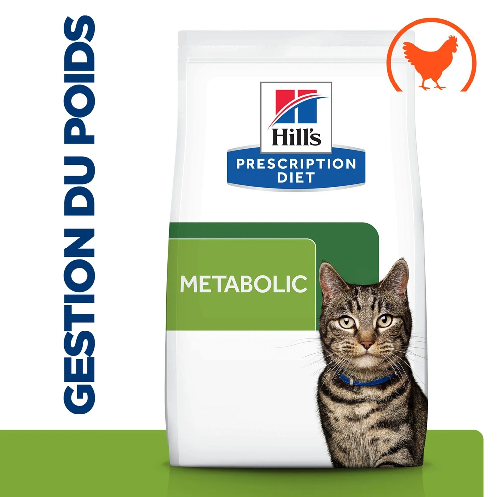 Hill's Prescription Diet Metabolic Croquettes Pour Chat Au Poulet - 3kg 4 Hill's Prescription Diet Metabolic Croquettes Pour Chat Au Poulet - 3kg – Image 2
