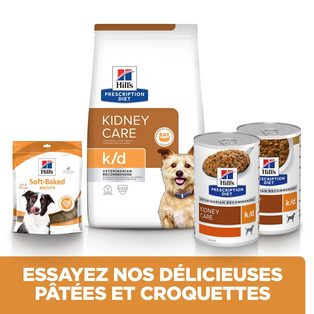 Hill's Prescription Diet K/D Kidney Care Croquettes Pour Chien Au Poulet - 1.5Kg 8 Hill's Prescription Diet K/D Kidney Care Croquettes Pour Chien Au Poulet - 1.5Kg – Image 6