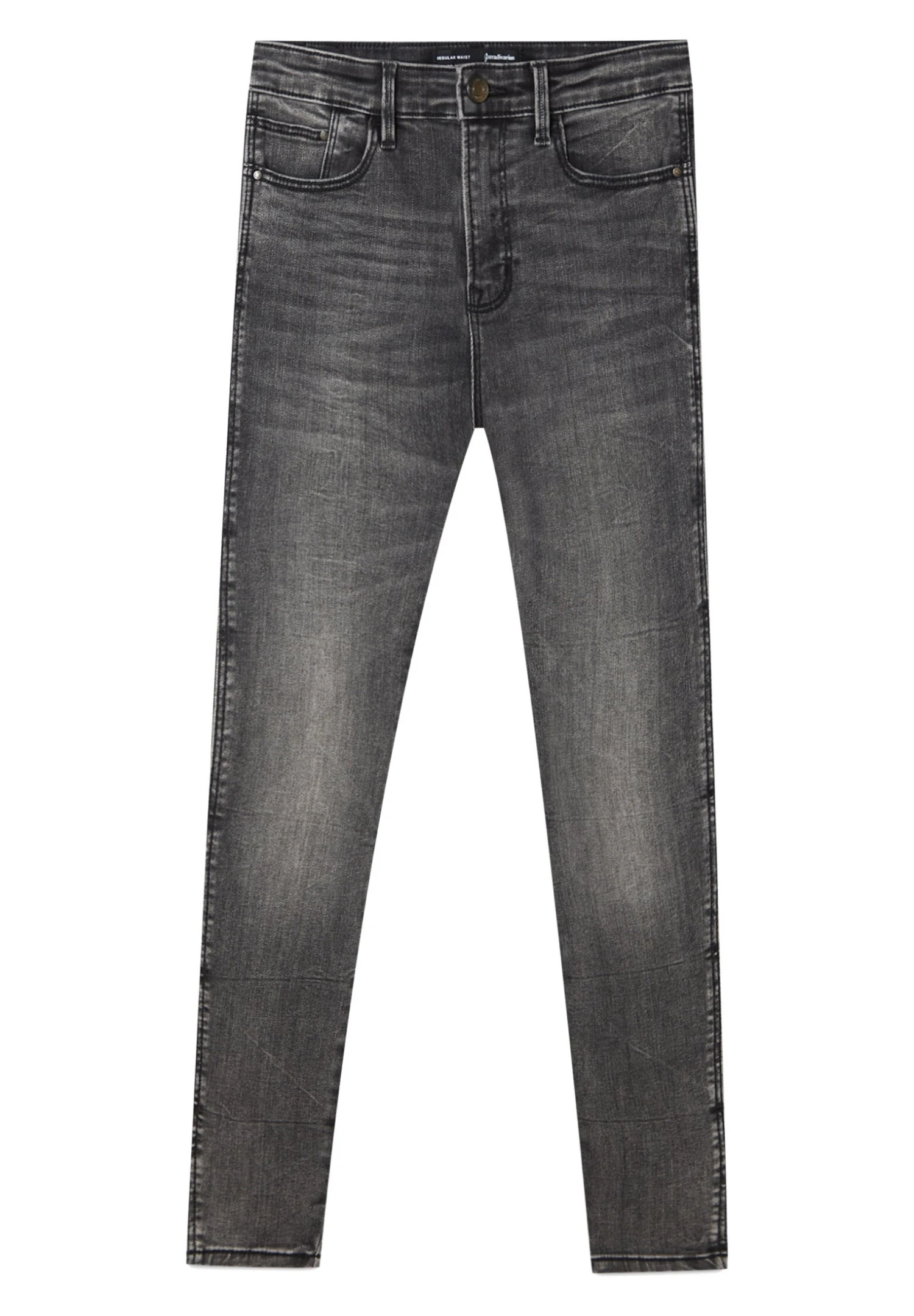 Stradivarius Mit Hohem Bund - Jean Slim - Dark Grey 7 Stradivarius Mit Hohem Bund - Jean Slim - Dark Grey – Image 5