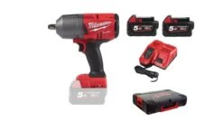 Milwaukee M18 FHIWF12-502X - Set Clé à Choc Li-Ion 18V (2x Batterie 5,0Ah) Dans HD Box - 1356Nm - 1/2" - Moteur Brushless - 4933459696