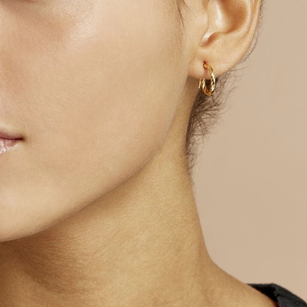 Créoles Bartimee Or Jaune 5 Créoles Bartimee Or Jaune – Image 4