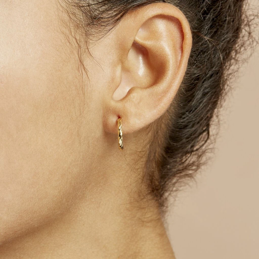 Créoles Bartimee Or Jaune 6 Créoles Bartimee Or Jaune – Image 5