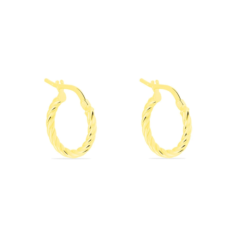 Créoles Bartimee Or Jaune 3 Créoles Bartimee Or Jaune – Image 2