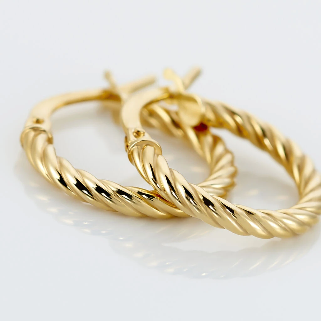 Créoles Bartimee Or Jaune 4 Créoles Bartimee Or Jaune – Image 3