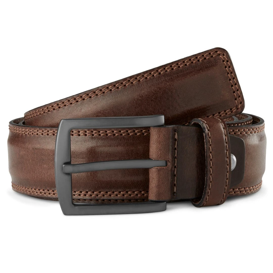 BSWK Ceinture En Cuir Brun Foncé Classique 2 BSWK Ceinture En Cuir Brun Foncé Classique