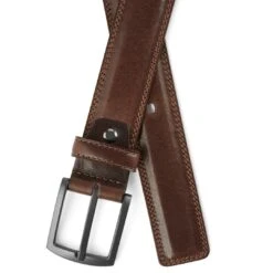 BSWK Ceinture En Cuir Brun Foncé Classique 9 BSWK Ceinture En Cuir Brun Foncé Classique -CrocForm Boutique Bosswik 4 3 copy 11