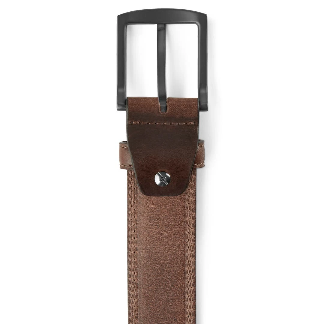 BSWK Ceinture En Cuir Brun Foncé Classique 5 BSWK Ceinture En Cuir Brun Foncé Classique – Image 4