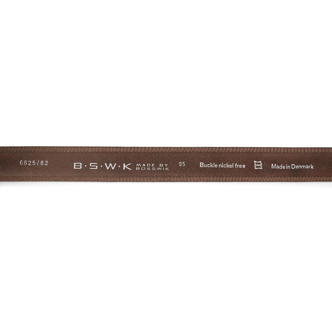 BSWK Ceinture En Cuir Brun Foncé Classique 6 BSWK Ceinture En Cuir Brun Foncé Classique – Image 5