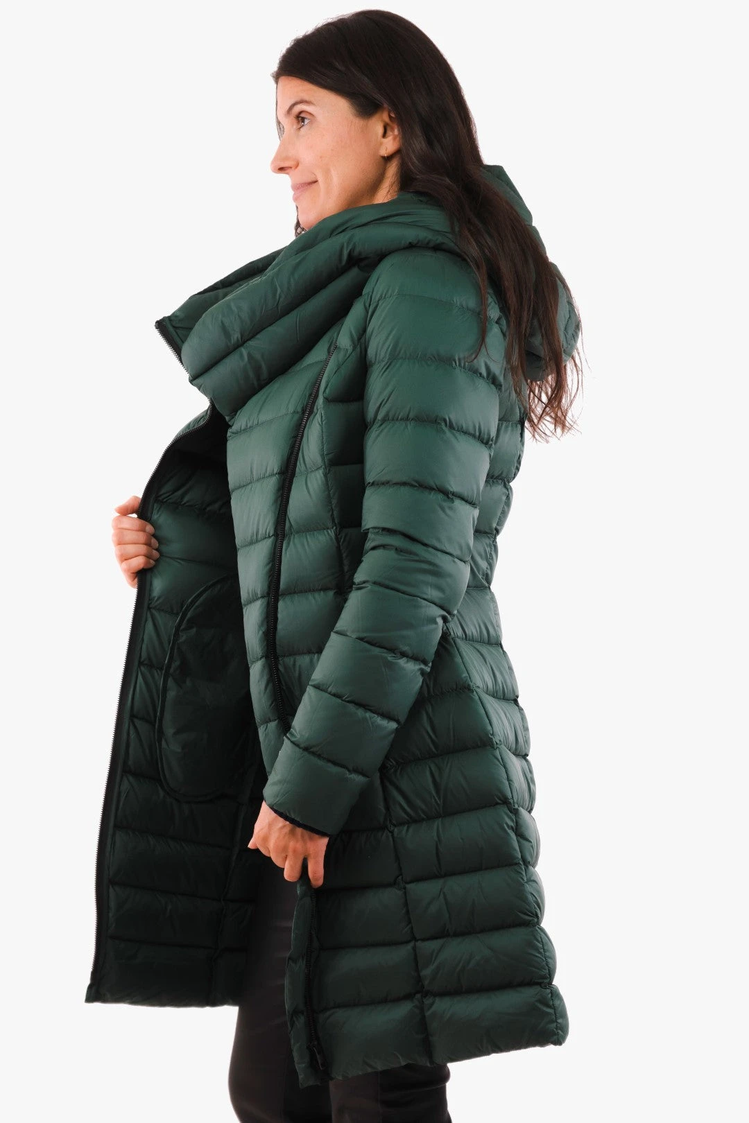 Manteau Soia & Kyo De Couleur Vert 4 Manteau Soia & Kyo De Couleur Vert – Image 2