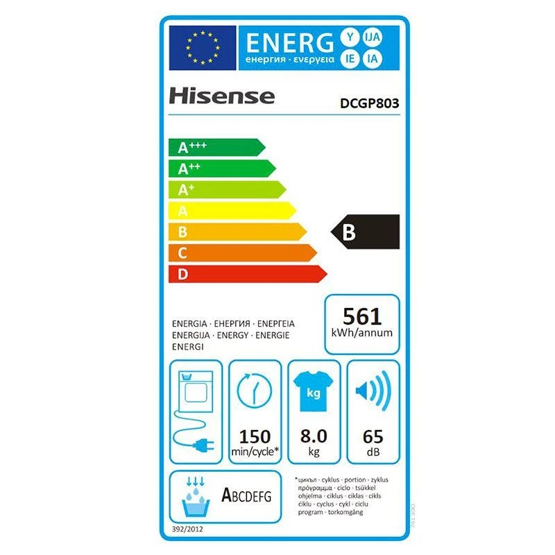 Sèche-linge Condensation 8 Kg HISENSE DCGP803 9 Sèche-linge Condensation 8 Kg HISENSE DCGP803 – Image 7