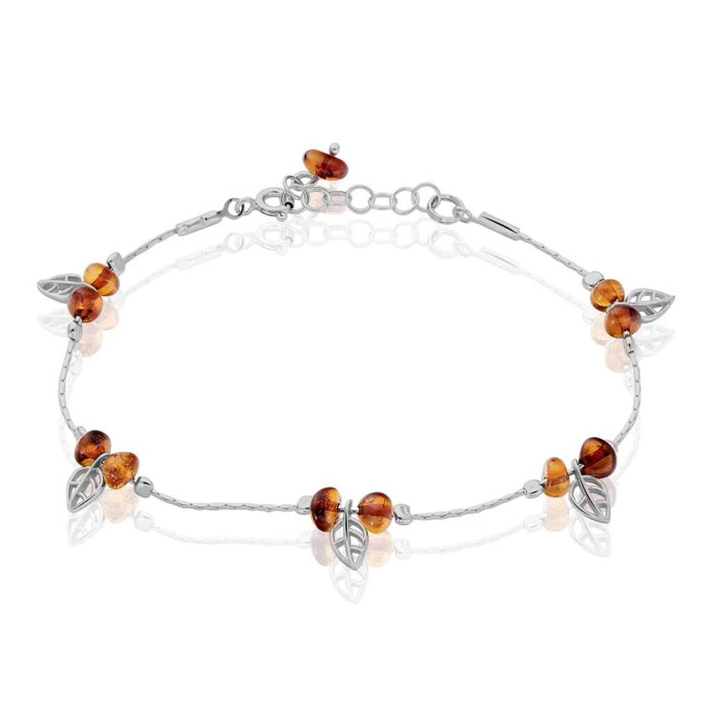 Bracelet Argent Blanc Nolana Ambre 3 Bracelet Argent Blanc Nolana Ambre