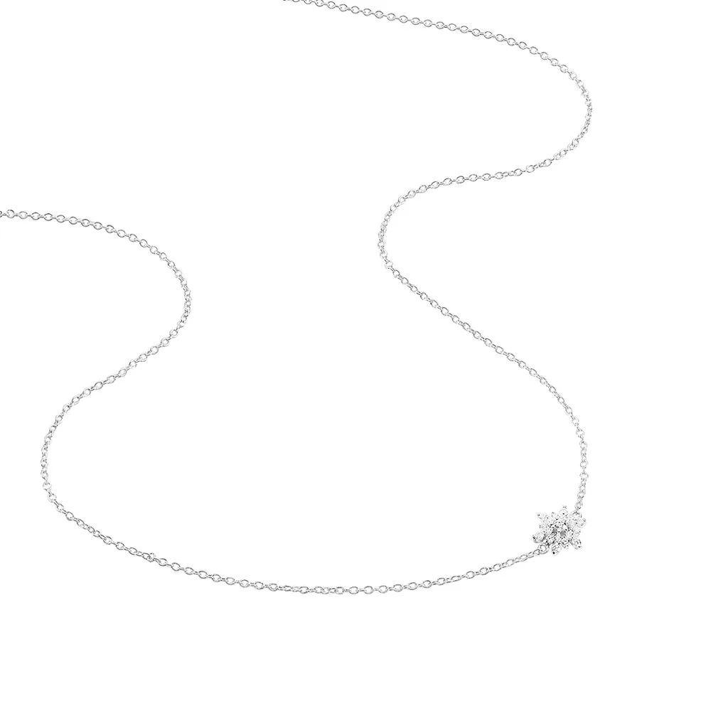 Collier Cyriac Argent Blanc Oxyde De Zirconium 3 Collier Cyriac Argent Blanc Oxyde De Zirconium – Image 2