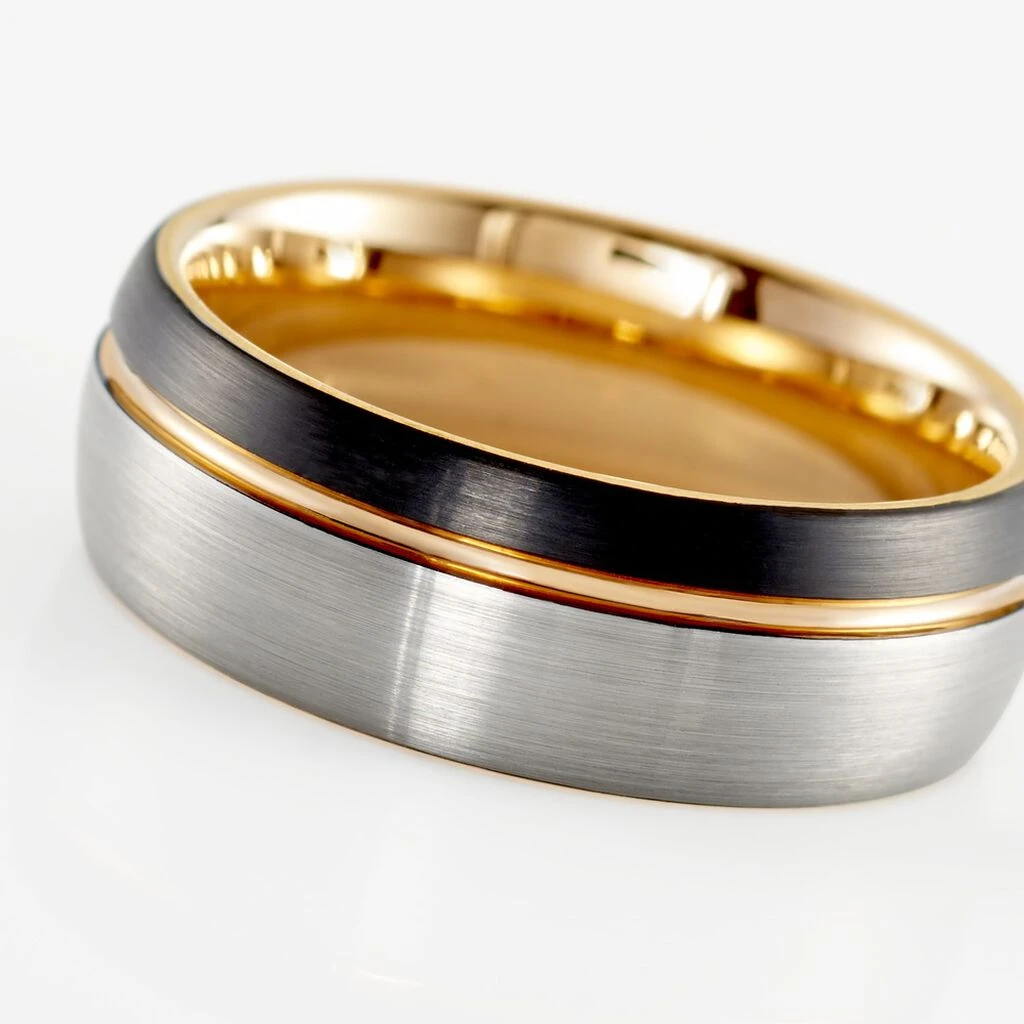 Bague Acier Gris Thibault 5 Bague Acier Gris Thibault – Image 4