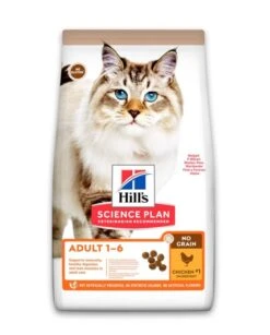 Hill's Science Plan No Grain Croquettes Sans Cereales Pour Chat Adulte Au Poulet - 1.5kg