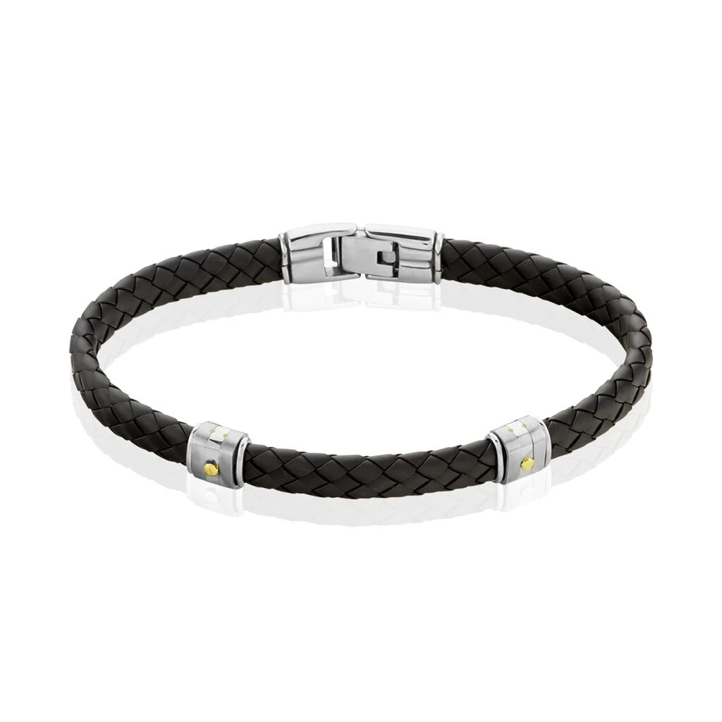 Bracelet Echati Or Acier Bicolore 3 Bracelet Echati Or Acier Bicolore