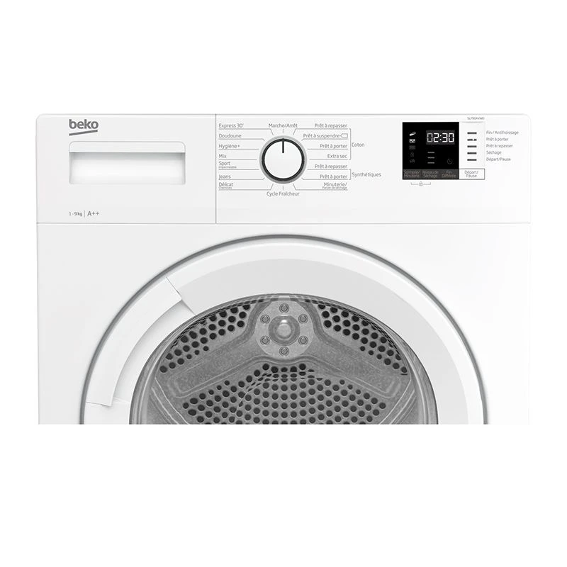 Sèche-linge Pompe à Chaleur 9 Kg BEKO SLP90AVW0 4 Sèche-linge Pompe à Chaleur 9 Kg BEKO SLP90AVW0 – Image 3