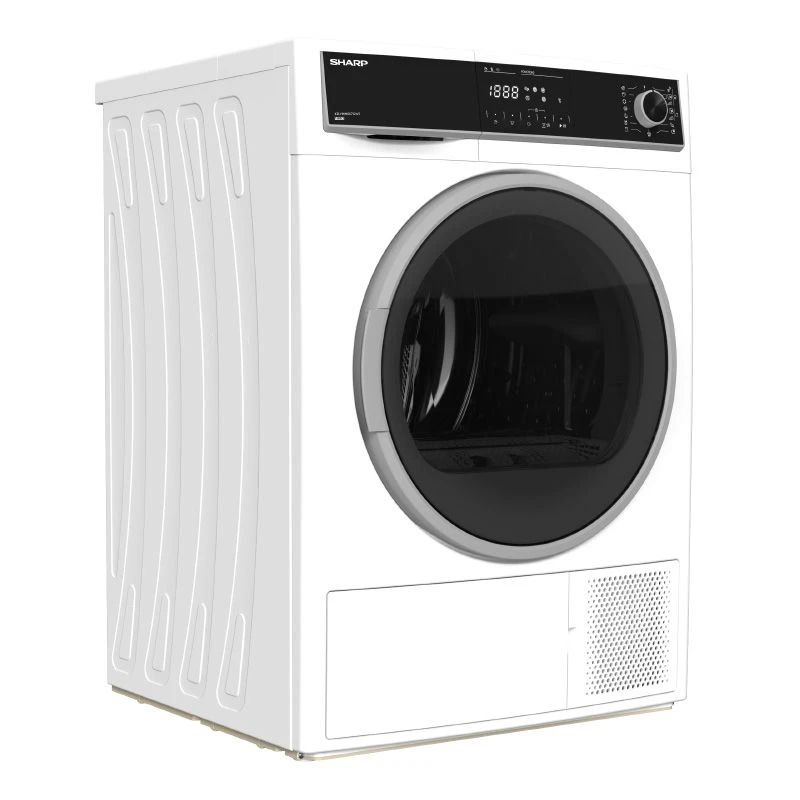 Sèche-linge Pompe à Chaleur 10 Kg SHARP KD-HHH0S7EW2-FR 4 Sèche-linge Pompe à Chaleur 10 Kg SHARP KD-HHH0S7EW2-FR – Image 2