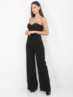 Combinaison Bustier Effet Corset -CrocForm Boutique V11 15187 BLK 3