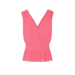 MORGAN Blouse Sans Manches Détails Chaînes | 3 SUISSES -CrocForm Boutique blouse sans manches details chaines rose 3508360 6985480 80 1140x1140