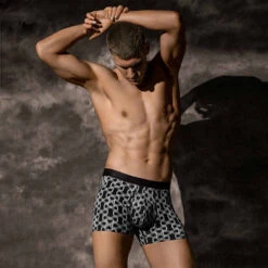 Boxer En Lyocell à Motif Fantaisie Noir I Am Wonderful -CrocForm Boutique boxer en lyocell a motif fantaisie noir i am wonderful 3