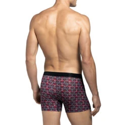 Boxer Homme En Coton Et Lyocell Imprimé Fantaisie Rouge Lumet 8 Boxer Homme En Coton Et Lyocell Imprimé Fantaisie Rouge Lumet -CrocForm Boutique boxer homme en coton et lyocell imprime fantaisie rouge lumet 2