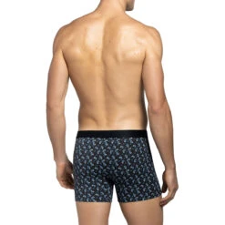 Boxer Homme En Coton Et Modal à Motif Cachemire James Bleu -CrocForm Boutique boxer homme en coton et modal a motif cachemire james bleu 2