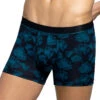 Boxer Noir Et Bleu à Motif Floral En Lyocell I Am Guardian -CrocForm Boutique boxer noir et bleu a motif floral en lyocell i am guardian