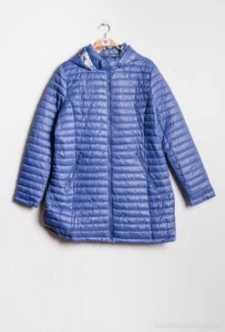 Doudoune Femme Réversible à Capuche Amovible Mi Long