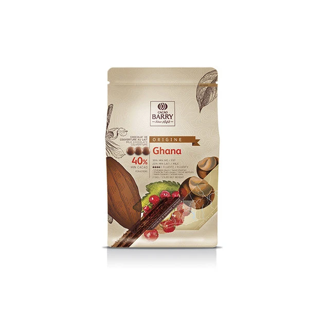 Chocolat Au Lait Origine Ghana 40% 2,5 Kg Barry 3 Chocolat Au Lait Origine Ghana 40% 2,5 Kg Barry – Image 2